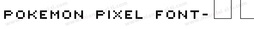 Pokemon Pixel Font字体转换